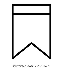 Bookmarks Vector Line Icon Design
