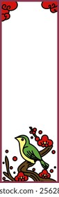 Bookmark-style simple Hanafuda icons: Nightingale, Kisaragi, Plum, February, Plum and Nightingale