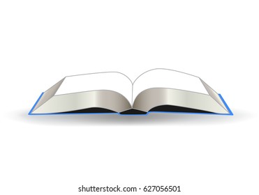 The book,opened,isolated on a white background.Vector illustration.