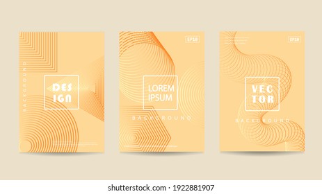 Libros con patrones abstractos. Un libro con líneas onduladas con colores hermosos. Álbum del libro. Un conjunto de tapas de moda. Líneas onduladas.Fondo rayado.Patrones geométricos de moda.Fondo rayado.EPS10 