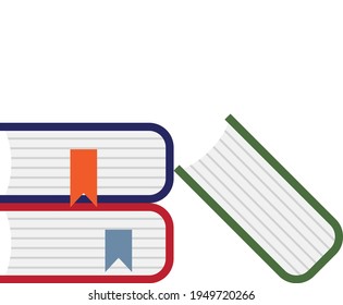 Libros. Símbolo de conocimiento acumulado. Biblioteca.