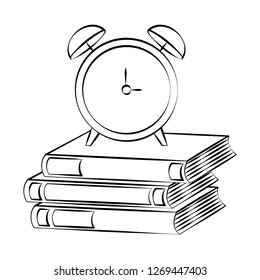 books alarm clock back