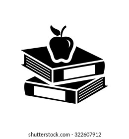 books with apple icon