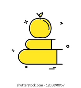 books apple icon vector design