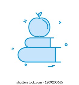 books apple icon vector design