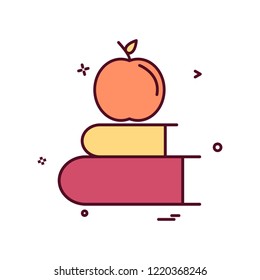 books apple icon vector design