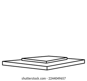 Books. Black and white vector illustration.