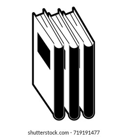 books with blank cover icon image 
