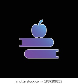Books blue gradient vector icon