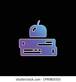 Books blue gradient vector icon