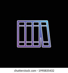Books blue gradient vector icon