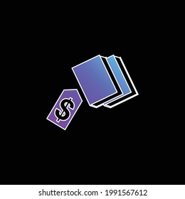 Libera el icono del vector de gradiente azul
