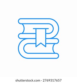 books bookmark icon sign vector