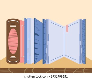 books bookshelf bookmark education literature