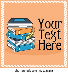 Diseño de tarjetas de libros. Ilustración vectorial.