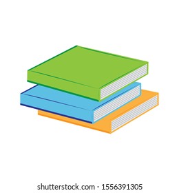 Books clip art design vector illustration image