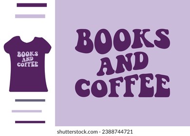 Diseño de los libros y las camisetas de café