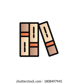 Books color gradient vector icon