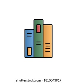 Books color gradient vector icon