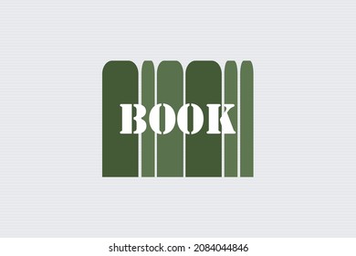 Books conceptual vector logo design. Book symbol design. Bookshop, publishing, and educational logo design.
