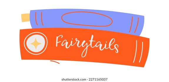 Bücher decken Flachsymbol Reading in der Bibliothek. Vektorgrafik