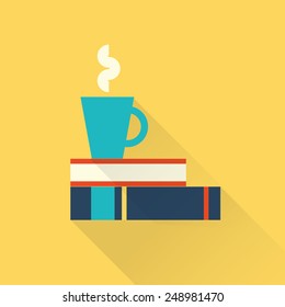 books with a cup