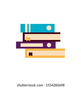 Books design, Education literature read library school university and learning theme Vector illustration
