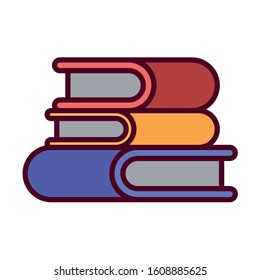 books design, Education literature read library school university information learning and text theme Vector illustration