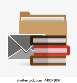 books design. learning icon. Colorful illustration, vector 