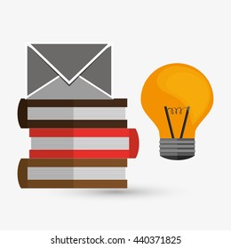 books design. learning icon. Colorful illustration, vector 