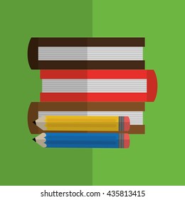 books design. learning icon. Colorfull illustration, vector grap