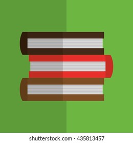 books design. learning icon. Colorfull illustration, vector grap