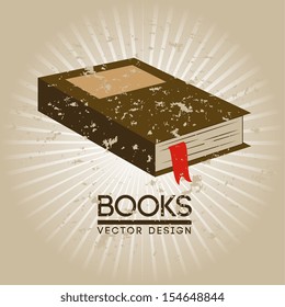 books design over beige background vector illustration 
