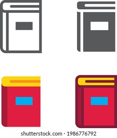 Books designed icons set. Vector illustration.

