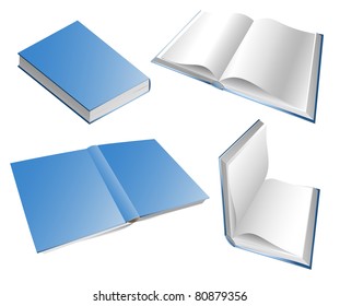 Books in different positions eps8