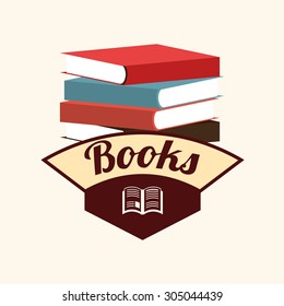 Books digital design, vector illustration 10 eps graphic