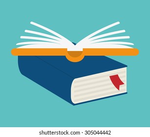 Books digital design, vector illustration 10 eps graphic