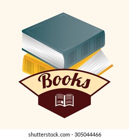 Books digital design, vector illustration 10 eps graphic