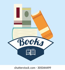 Books digital design, vector illustration 10 eps graphic