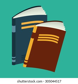 Books digital design, vector illustration 10 eps graphic