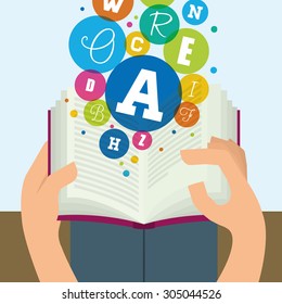 Books digital design, vector illustration 10 eps graphic