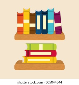 Books digital design, vector illustration 10 eps graphic