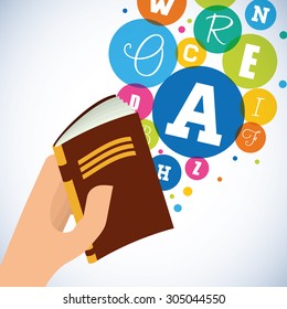 Books digital design, vector illustration 10 eps graphic