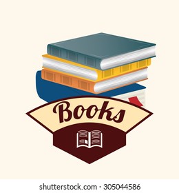 Books digital design, vector illustration 10 eps graphic