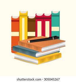 Books digital design, vector illustration 10 eps graphic