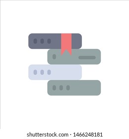 Books, Education, Library, Study  Flat Color Icon. Vector icon banner Template. Vector Icon Template background