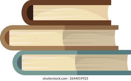 Books and E-reader Library Bookshelf Reading Graphic Illustration and Vector Elements