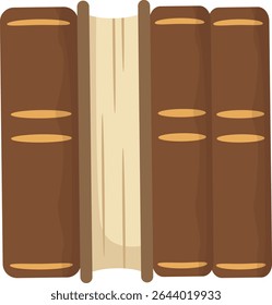 Books and E-reader Library Bookshelf Reading Graphic Illustration and Vector Elements