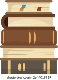 Books and E-reader Library Bookshelf Reading Graphic Illustration and Vector Elements