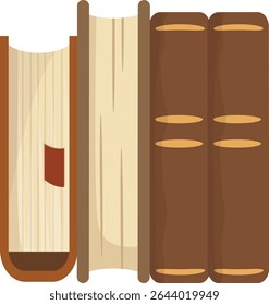 Books and E-reader Library Bookshelf Reading Graphic Illustration and Vector Elements